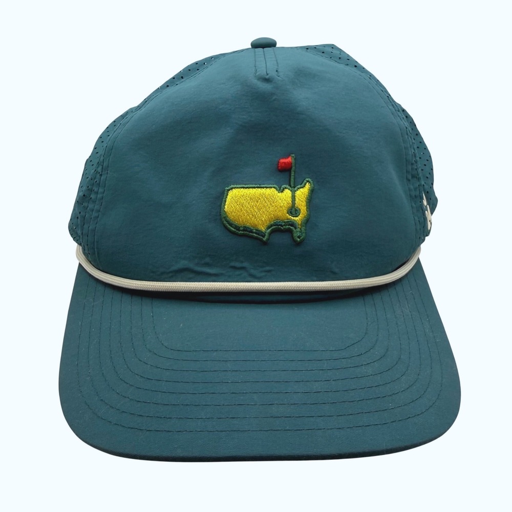 American Needle Masters Golf Hat Teal Green Rope Perforated 2024 SnapBack